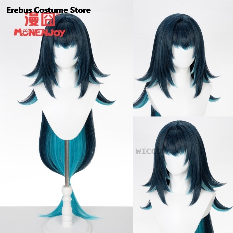 Anime Cosplay Wig Heat Resistant - วิกคอสเพลย์ฮาโลวีน Genshin Impact ตัวละคร Danica วิกคอสเพลย์อนิเมะสำหรับผู้หญิง