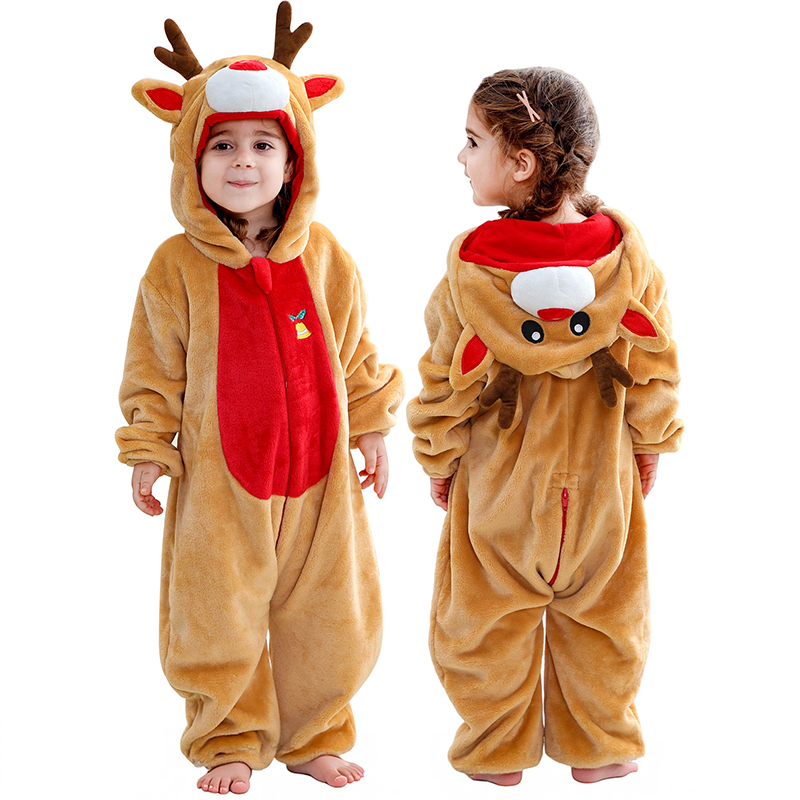 Spiderman Jumpsuit Kids - ชุดรอมเปอร์เด็กทารก MICHLEY ลายคริสต์มาส ผ้าฟลานเนล ชุดคอสเพลย์ ชุดน่ารักสำหรับเด็กวัยหัดเดิน