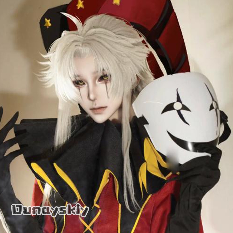 Anime Cosplay Wig Heat Resistant - aBAzOS*@Freak Circus Jester Cosplay Wig Hair