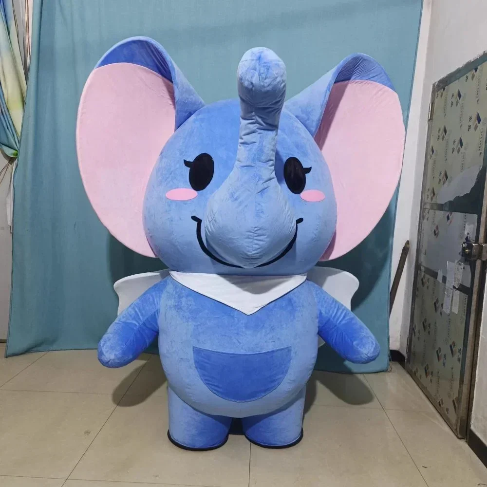 Costumes - ชุดมาสคอตช้างเป่าลมขนาดใหญ่ ชุดดัมโบ้การ์ตูนสำหรับผู้ใหญ่ สำหรับงานปาร์ตี้ งานอีเวนต์ โปรโมชั่นเชิงพาณิชย์ และการแสดง