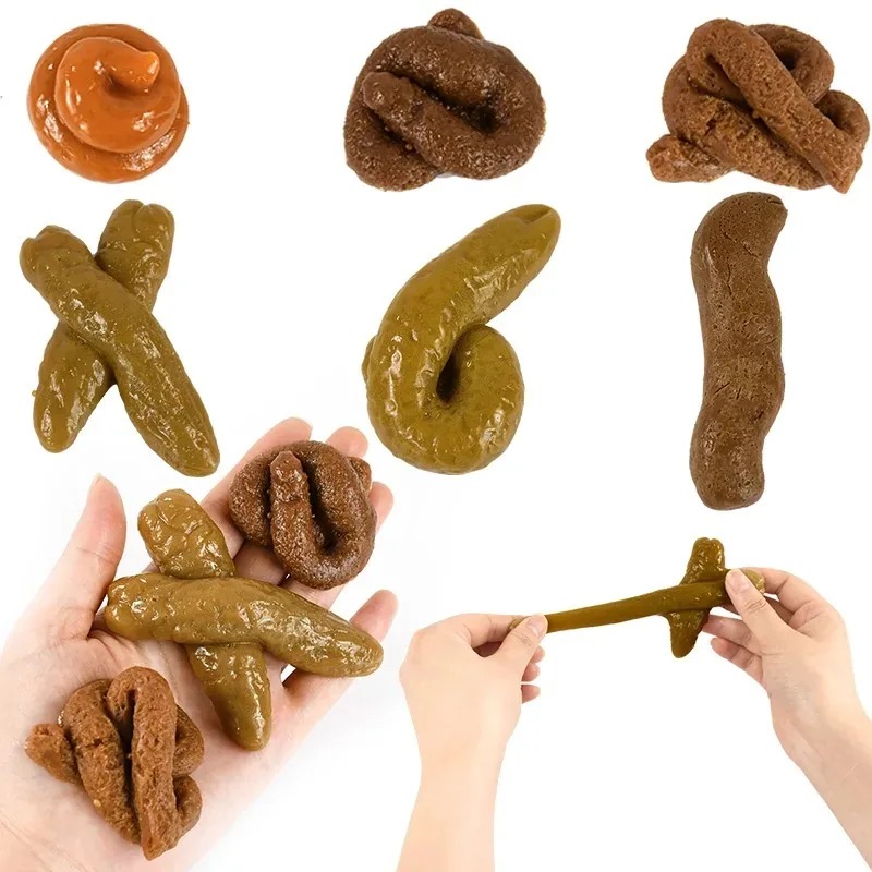 Fake Poop Gag Gift - ของเล่นตลก ขี้ปลอม ทำจากพลาสติกนิ่ม ปลอดภัย สมจริง ใช้เล่นแกล้งกัน