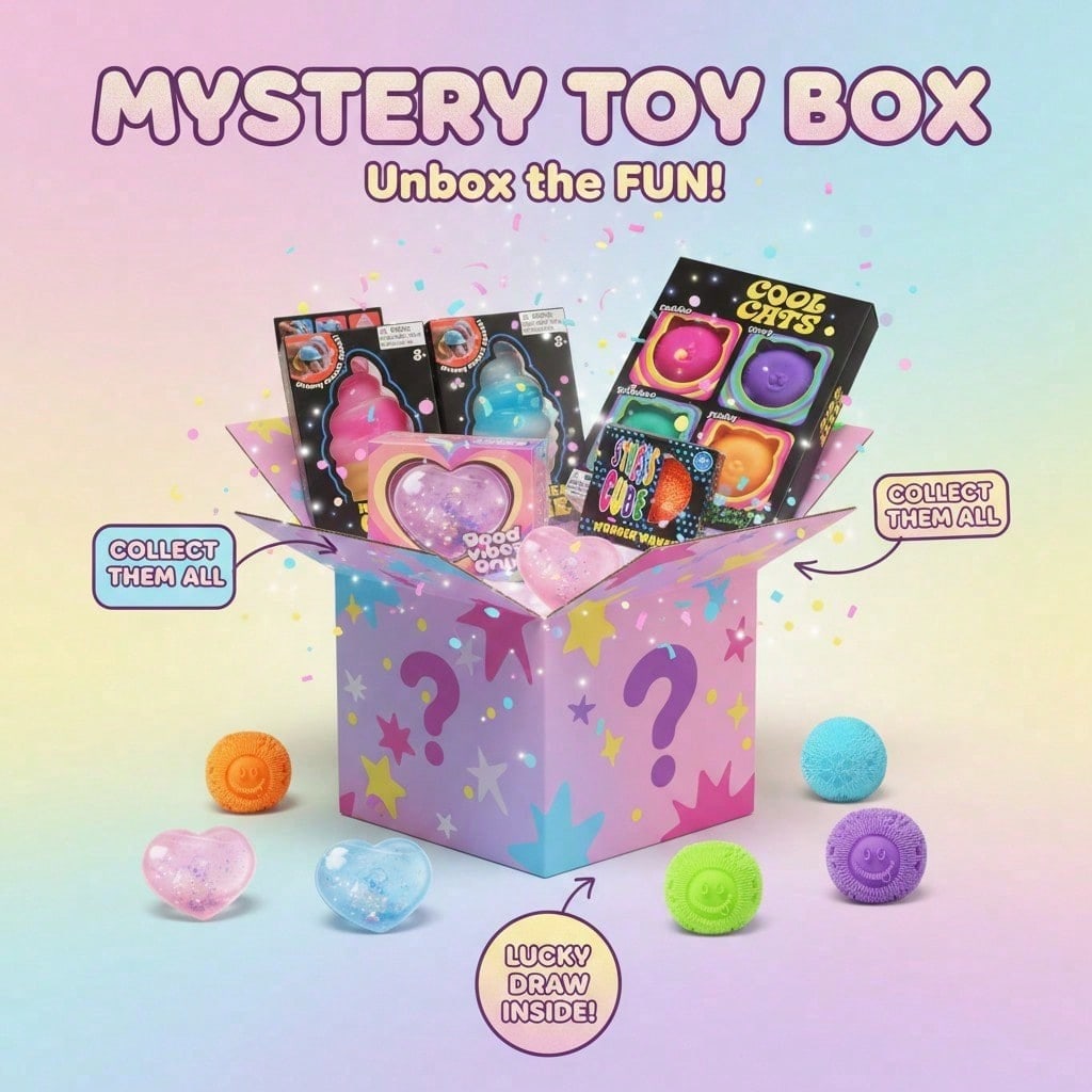กล่องสุ่มของเล่นบีบสัมผัส 100+ - Novelty Gifts บทวิจารณ์และราคา