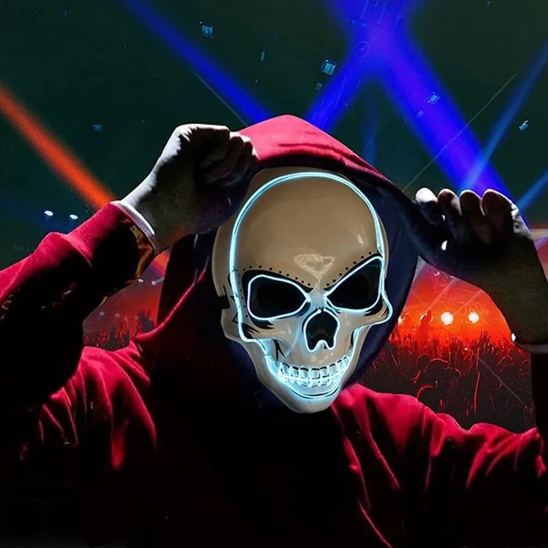 หน้ากากฮาโลวีนสำหรับผู้ใหญ่ หน - Led Purge Mask Halloween บทวิจารณ์และราคา