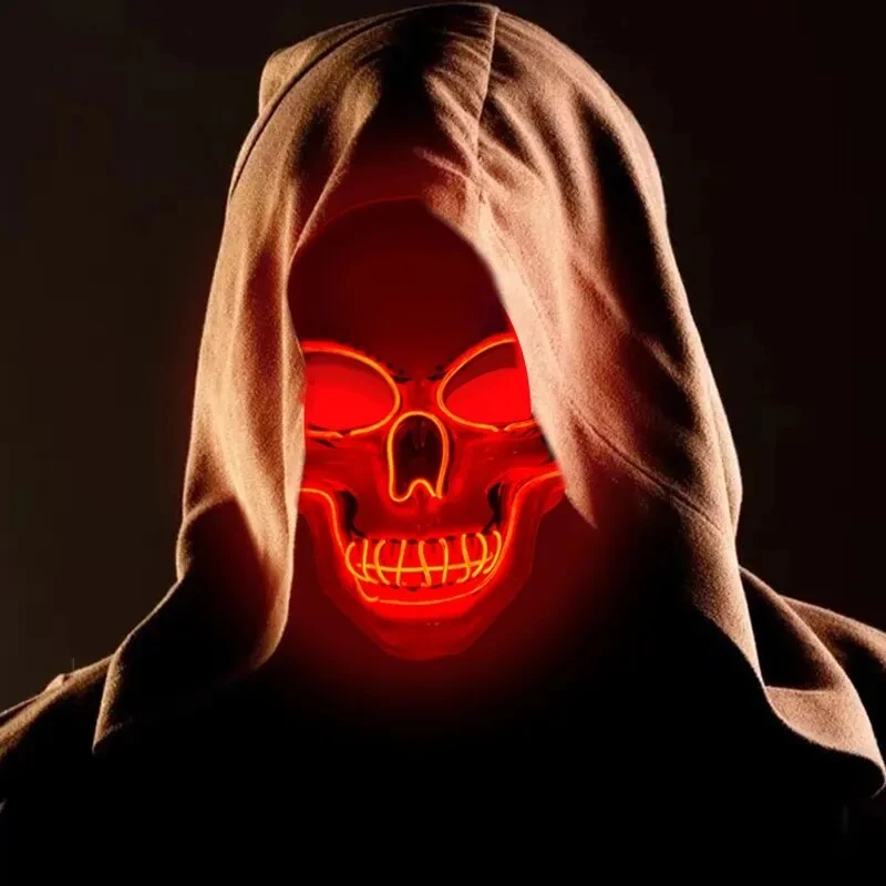 หน้ากากฮาโลวีนสำหรับผู้ใหญ่ หน - Led Purge Mask Halloween บทวิจารณ์และราคา
