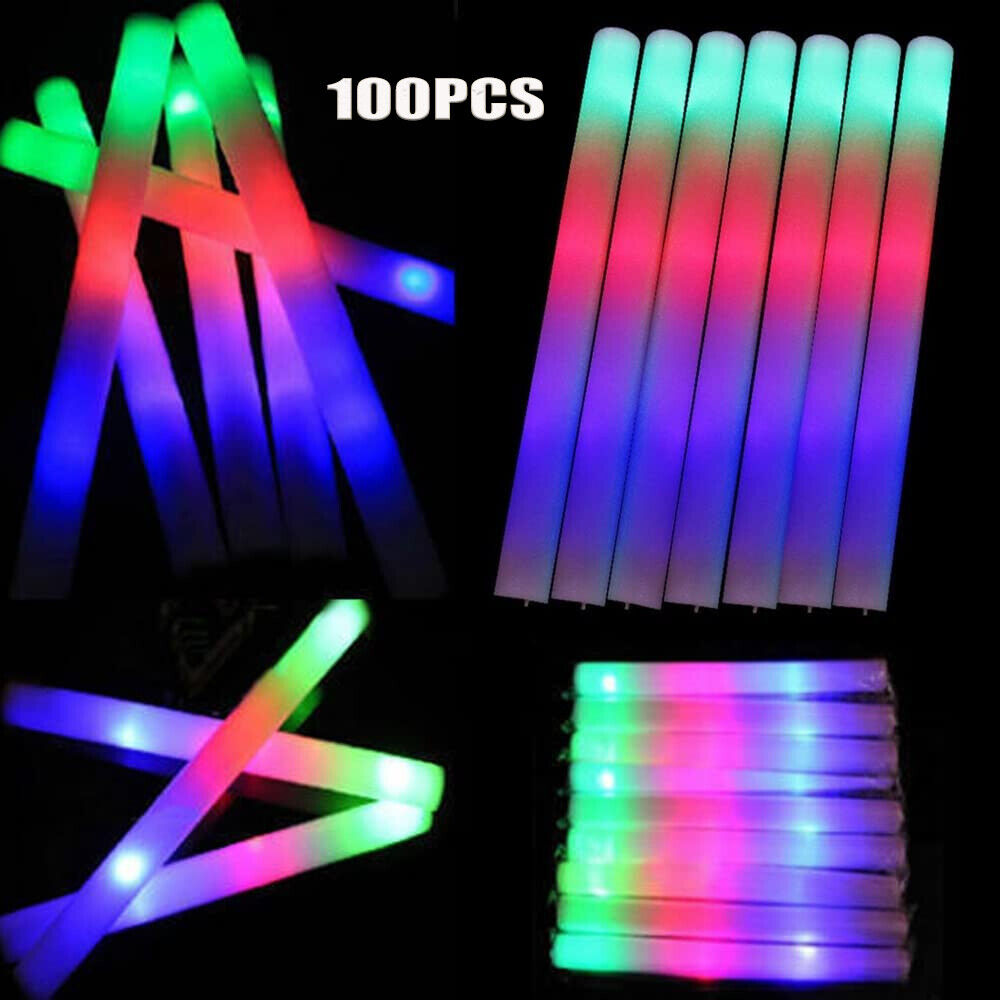 แท่งไฟเรืองแสงแบบแพ็ค 100 ชิ้น - Flashing Led Foam Sticks Party บทวิจารณ์และราคา