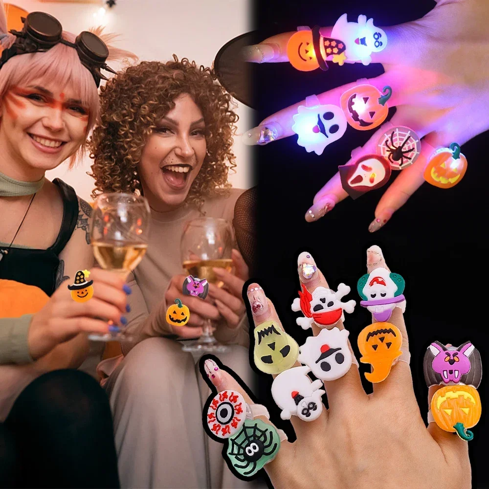 แหวนเรืองแสงสำหรับฮาโลวีนน่ารั - Glow In The Dark Party Glasses บทวิจารณ์และราคา