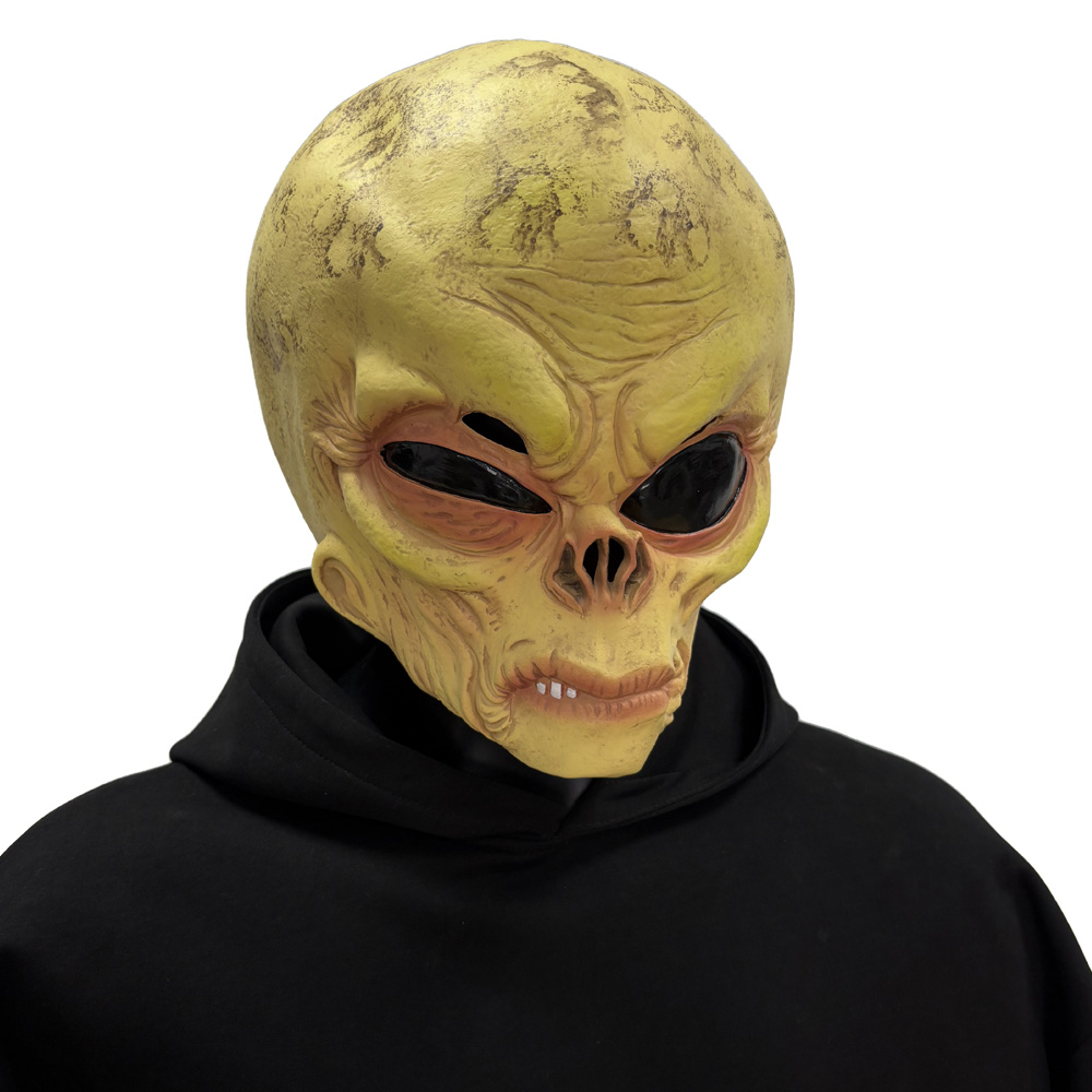 หน้ากากเอเลี่ยน UFO สมจริง หน้ - Latex Alien Mask Realistic บทวิจารณ์และราคา