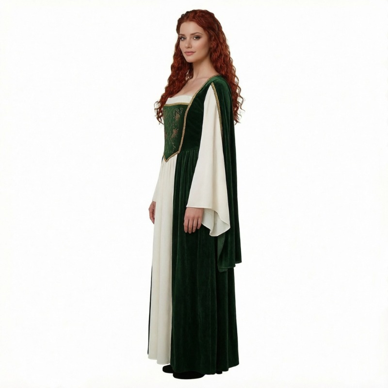 ชุดคอสเพลย์ยุคกลางใหม่ ชุดเดรส - Medieval Renaissance Dress Women บทวิจารณ์และราคา