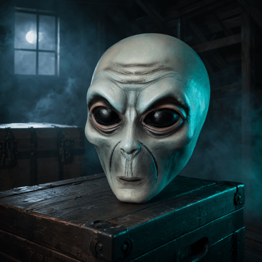 หน้ากากเอเลี่ยนทำจากวัสดุลาเท็ - Latex Alien Mask Realistic บทวิจารณ์และราคา