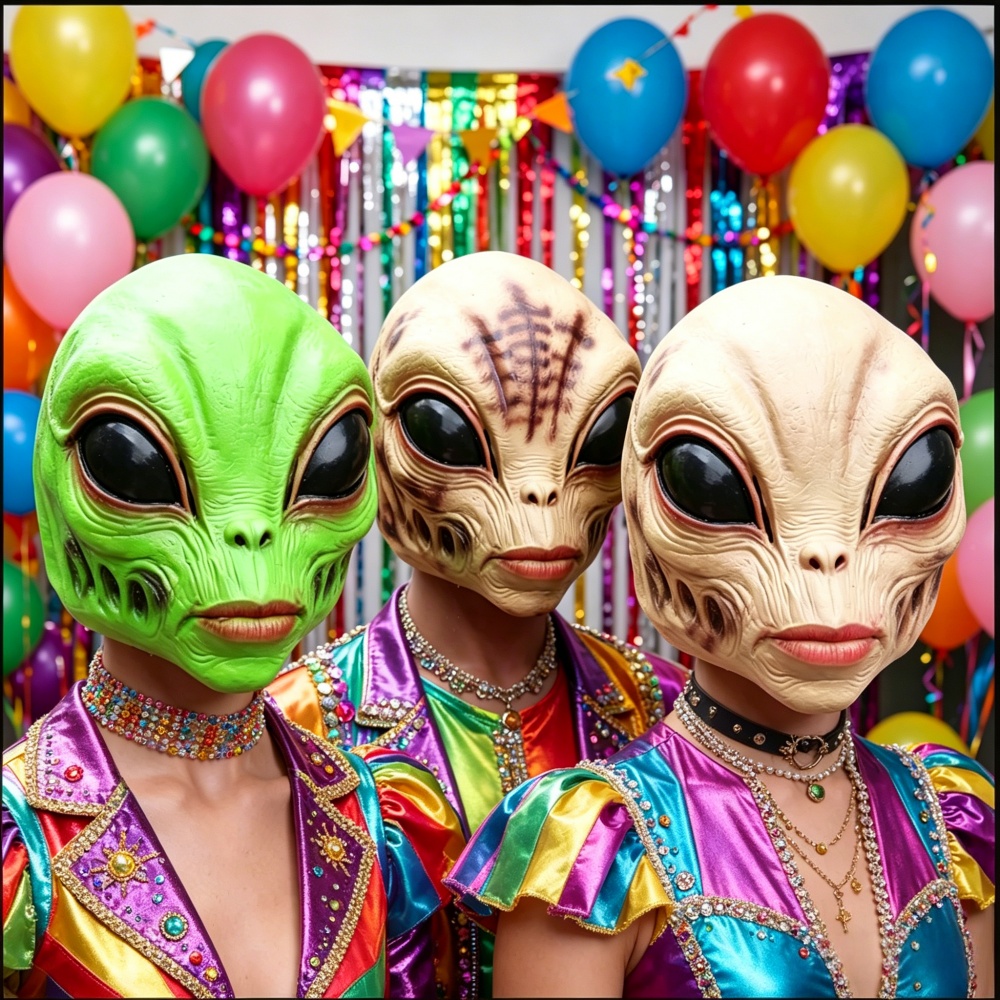 หน้ากากเอเลี่ยนสำหรับปาร์ตี้ฮา - Latex Alien Mask Realistic บทวิจารณ์และราคา