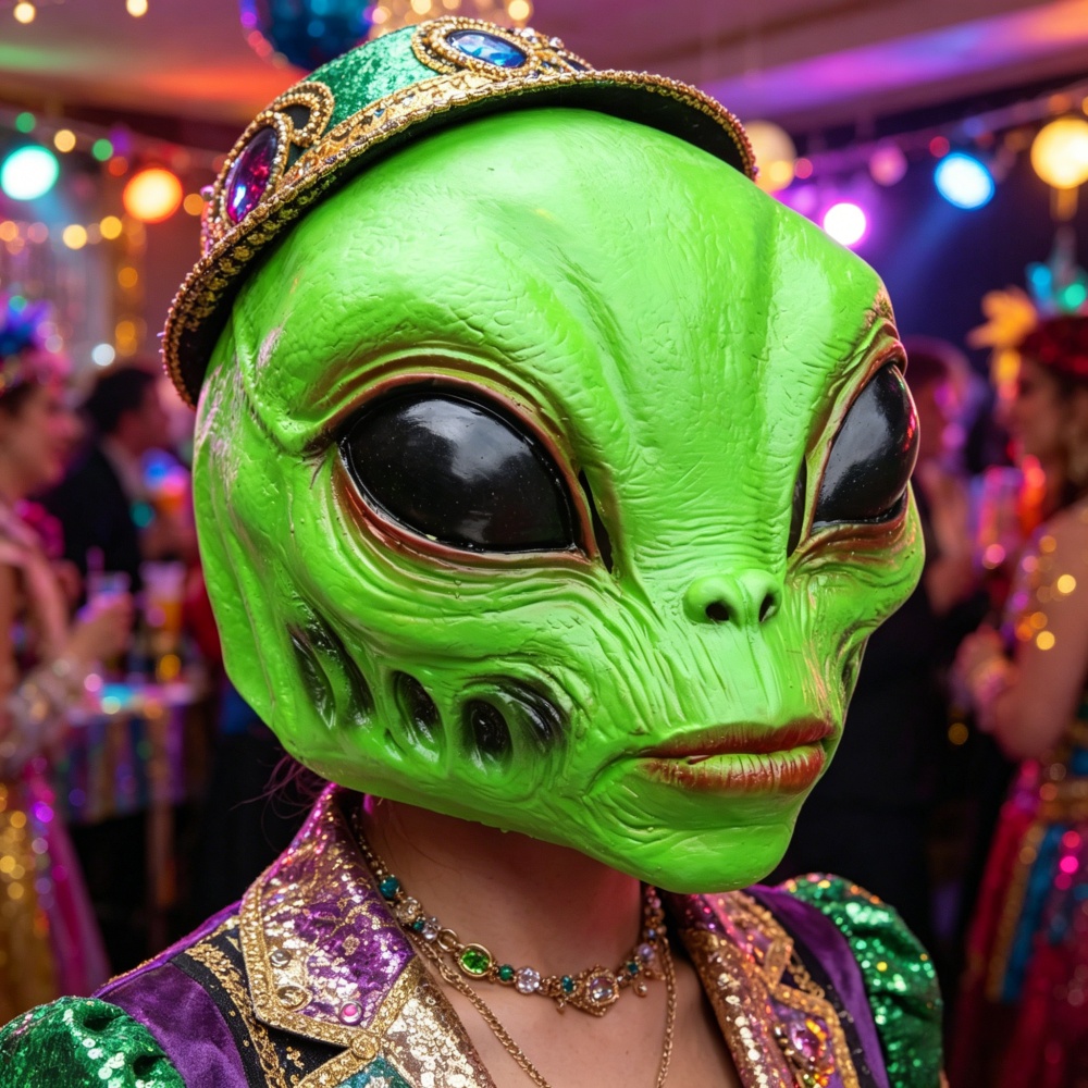 หน้ากากเอเลี่ยนสำหรับปาร์ตี้ฮา - Latex Alien Mask Realistic บทวิจารณ์และราคา
