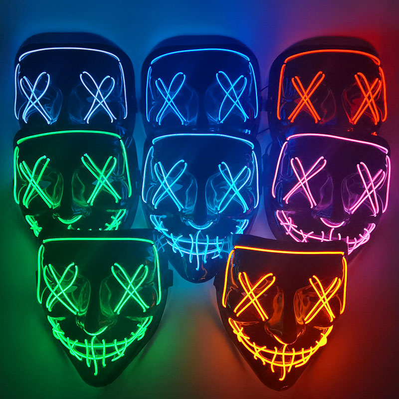 1P น่ากลัวฮาโลวีน Coldplay Lig - Led Purge Mask Halloween บทวิจารณ์และราคา